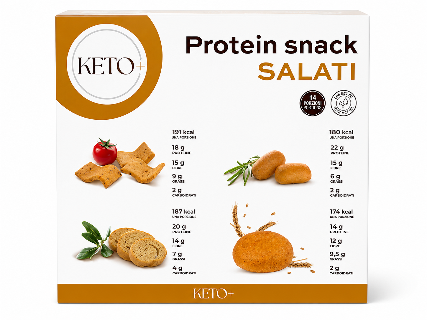 Protein Snack Salati – 14 Porzioni Ketopiù